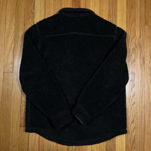 LL Bean x Todd Snyder Hi Pile Sherpa Polar Fleece Snap Jacket Black Size Large - Picture 7 of 7